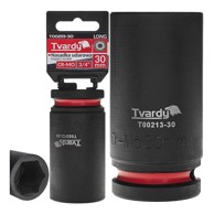 TVARDY Dugi udarni nasadni ključ 3/4" 6-kraki 30 mm CR-MO